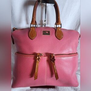 Dooney & Bourke Pink Satchel Hand Bag With Shoulder Strap